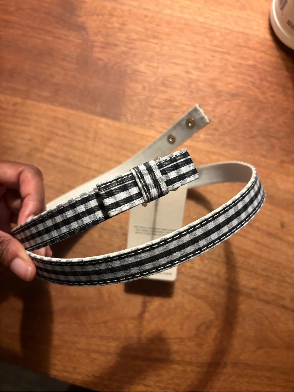Doen June Bow Belt M/L Gungham - Picture 3 of 5